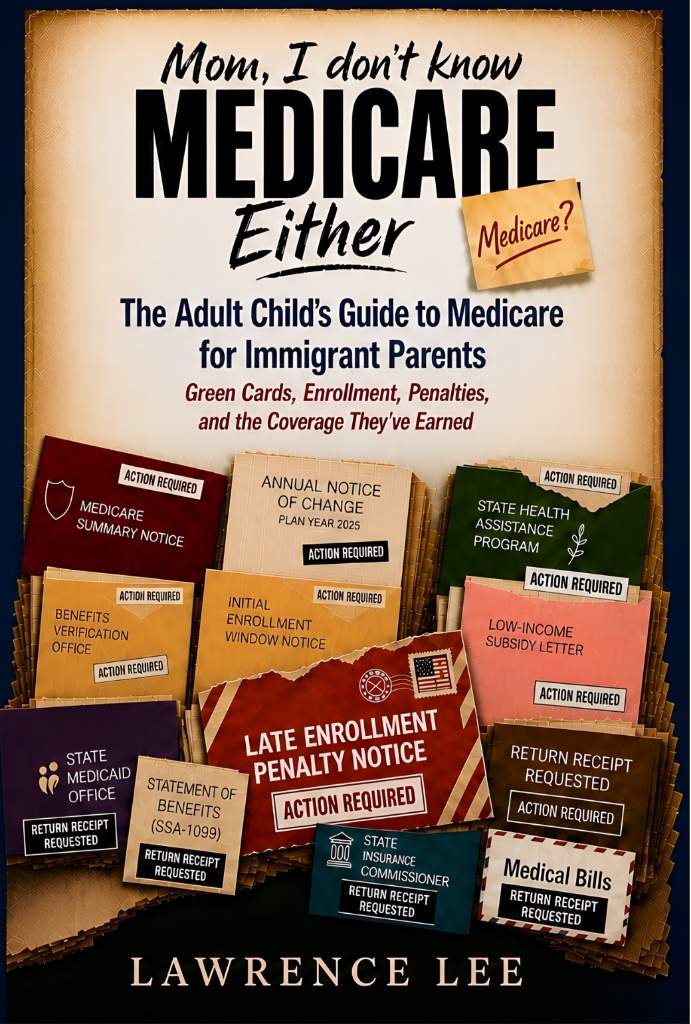Book cover — Mom, I Don't Know Medicare Either: The Adult Child's Guide to Medicare for Immigrant Parents